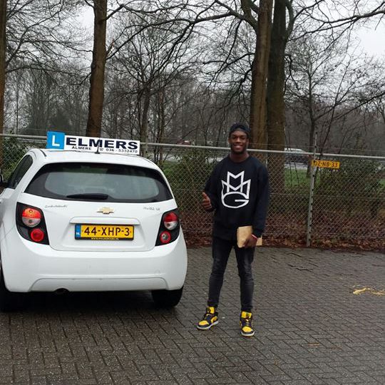 Elmers Rijschool Student Rijbewijs Gehaald