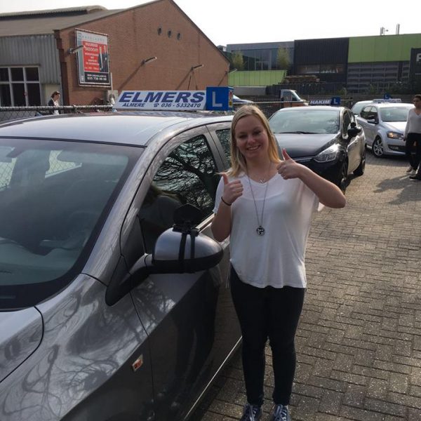 Elmers Rijschool Student Rijbewijs Gehaald