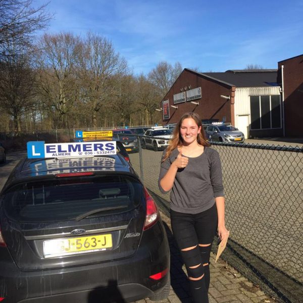 Elmers Rijschool Student Rijbewijs Gehaald