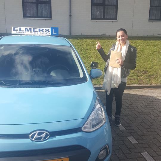 Elmers Rijschool Student Rijbewijs Gehaald